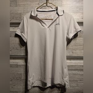 Peter Millar Women's Cream Short Sleeve Polo